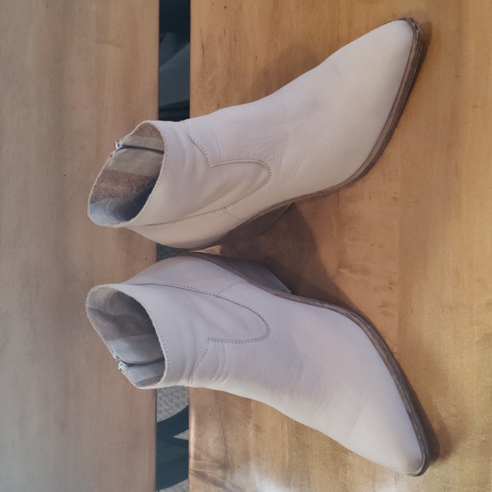 Rag And Bone Razor Boots Size Sip Creme Colored S… - image 3